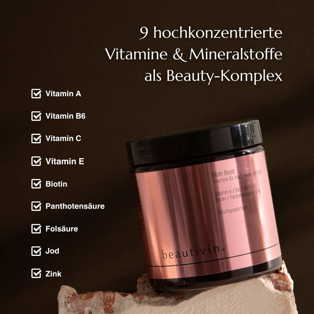 Biotin Boost – Für schöne Haare, Haut & Nägel - beautivin