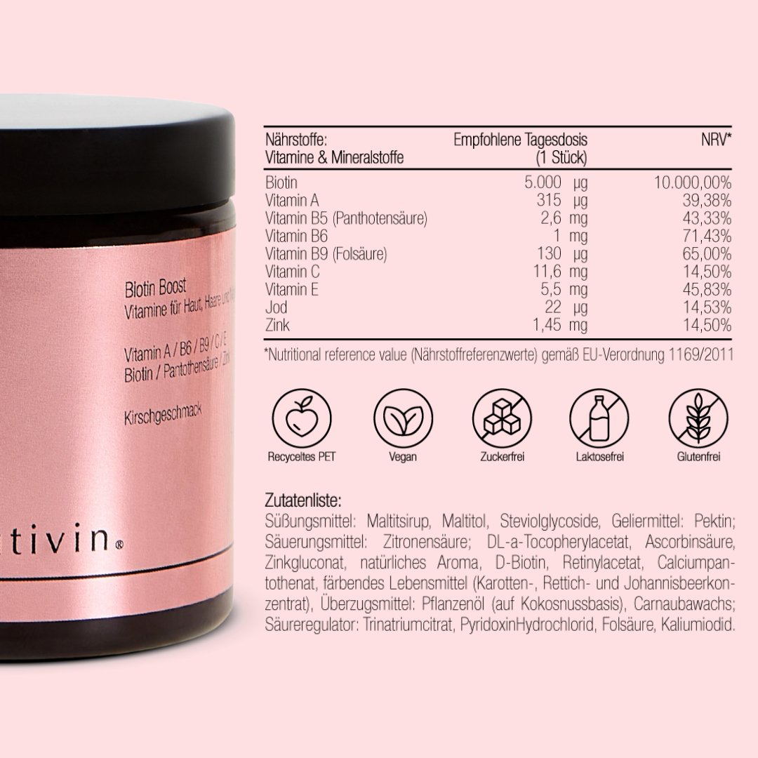 Biotin Boost – Für schöne Haare, Haut & Nägel - beautivin